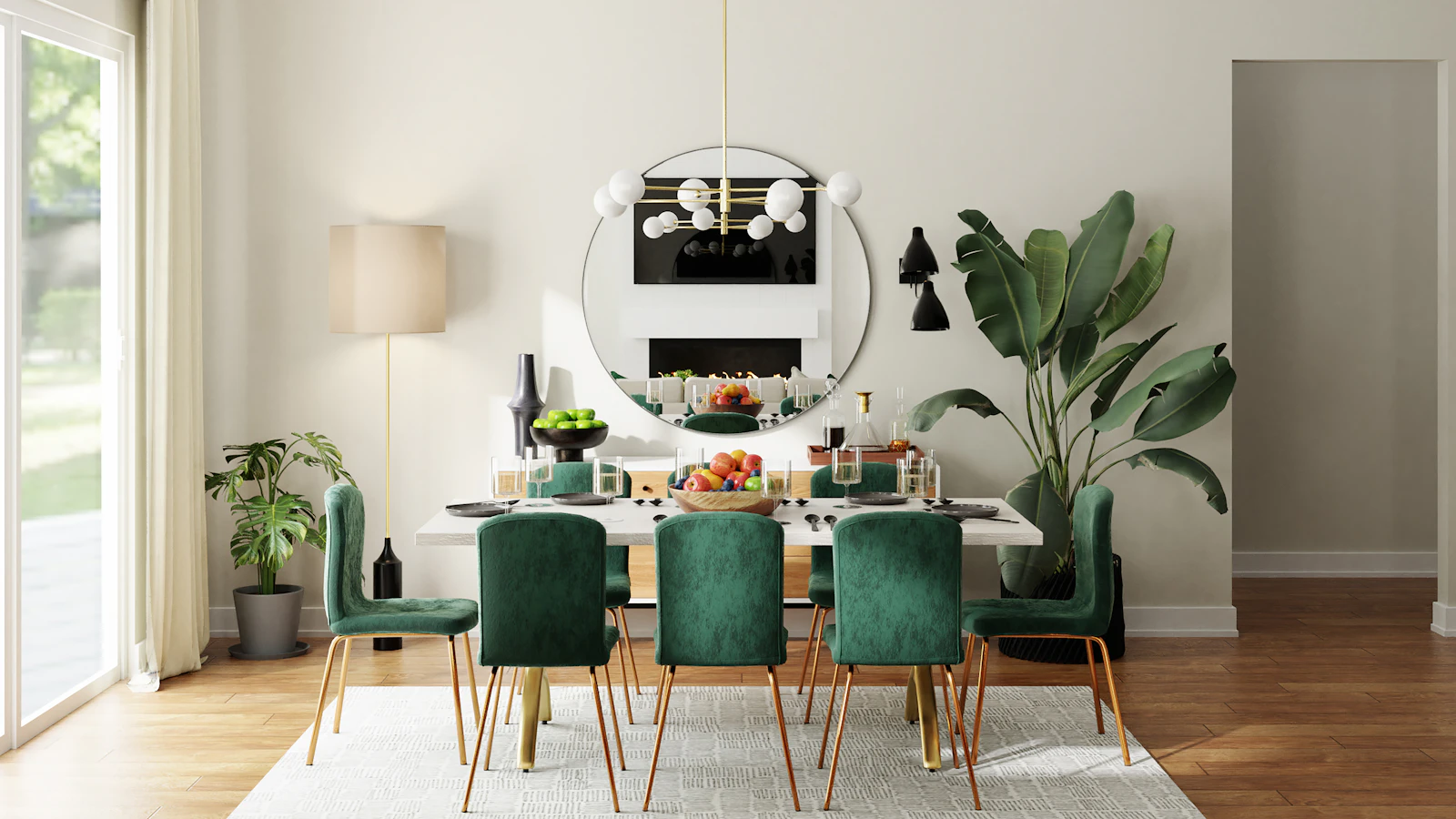 Modern bir yemek alanı. Temsili görsel.
